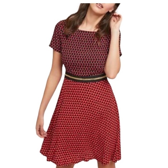 Anthropologie Maeve Amici Colorblocked Dress size 6p - Picture 1 of 9